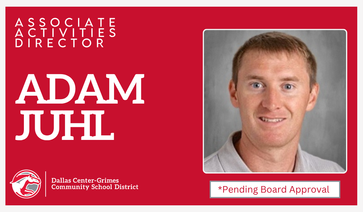 Adam Juhl Named Associate Activities Director, Pending School Board Approval
