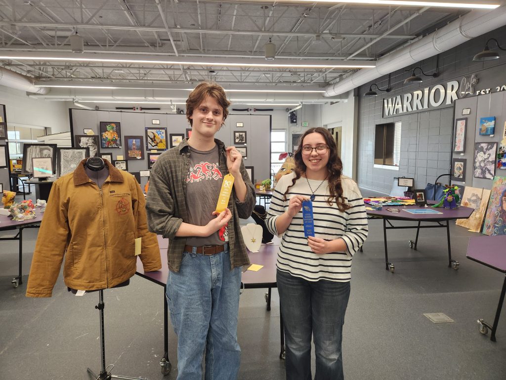 DCG High School students received awards at the Little Hawkeye Conference Art Show.