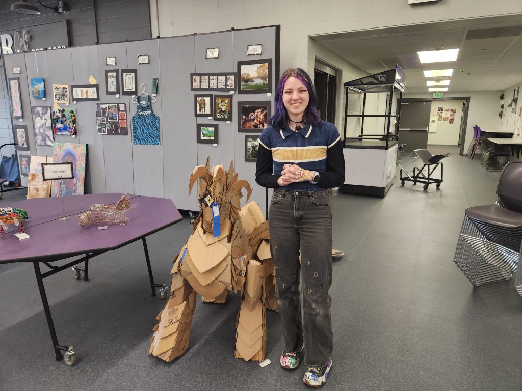 DCG High School students received awards at the Little Hawkeye Conference Art Show.