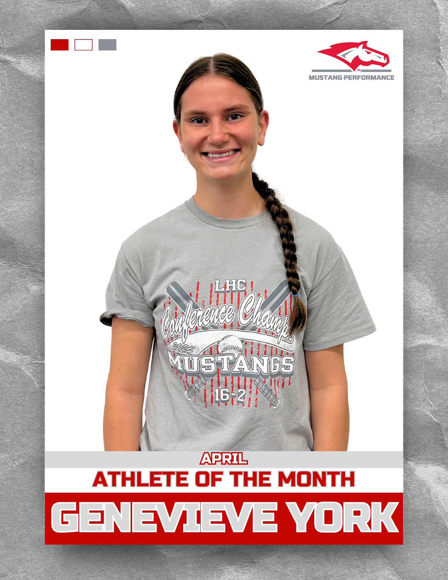 Genevieve York named Athlete of the Month